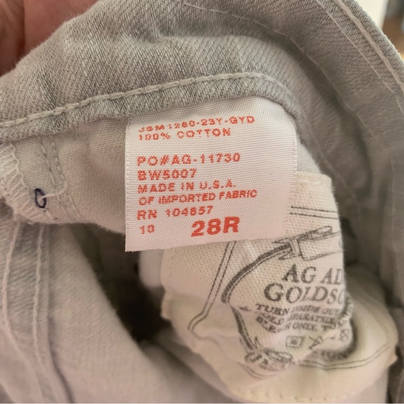 AG Adriano Goldschmied Ex-Boyfriend Crop Distressed Ripped Denim Jeans Womens 28 - Picture 6 of 6